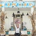 thumbnail image 4 of Blue Orange Halloween Happy Boo Day Yard Banner Halloween Birthday Decoration Boy Ghost Boo Spooky Happy Boo Day Yard Sign for Halloween Decorations Indoor or Outdoor, 4 of 6