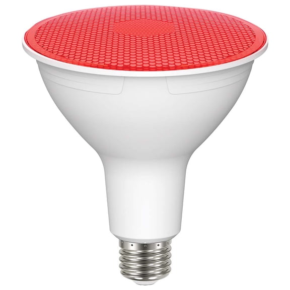 Satco 100W Equivalent PAR38 Medium Base Red LED Light Bulb S29480