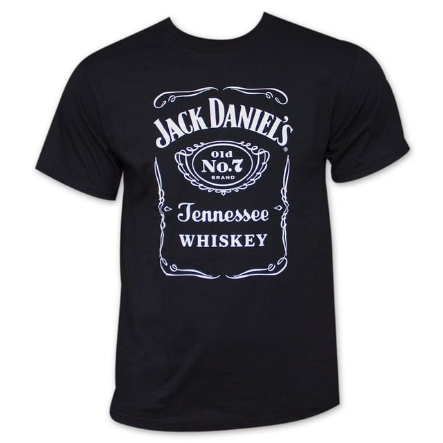 Jack Daniel's T-Shirt Noir pour Homme Old No. 7 Label - 4Xlarge