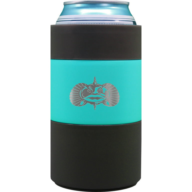 Toadfish Non-Tipping Can Cooler for 12oz Cans - Suction Cup Can Cooler for  Beer & Soda - Includes Slim Can Adapter - Stainless Steel Double-Wall