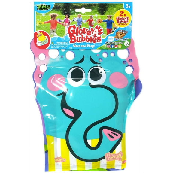 Glove A Bubble Elephant & Hippo 2-Pack