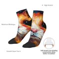 thumbnail image 4 of Uemuo Oil Painting Colorful Hamster Printed Crew Socks, Moisture-Wicking Socks, Athletic Socks for Men Breathable Cushion Socks Casual Sport Socks for Running Traveling, 4 of 6