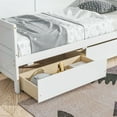 thumbnail image 6 of Harper & Bright Designs Twin Size Daybed with Two Storage Drawers, Wood Platform Bed with Storage for Bedroom, White, 6 of 12