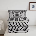 thumbnail image 5 of Homewish Vintage Circle Twin Comforter Sets,Classic Contemporary Bedding Set,Gray Black,Light Gray Reversible,2pcs,1 Comforter and 1 Pillowcase, 5 of 7