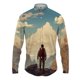 thumbnail image 3 of Camisa con solapa con estampado 3D de paisaje para hombre y mujer, camisas casuales de moda de manga larga, ropa de calle con botones, ropa unisex de gran tamaño, 3 of 5