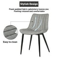 thumbnail image 3 of AVAWING Mid-Century Modern Dining Chairs Set of 2,  Leather Upholstered Leisure, Indoor, Gray, 3 of 7