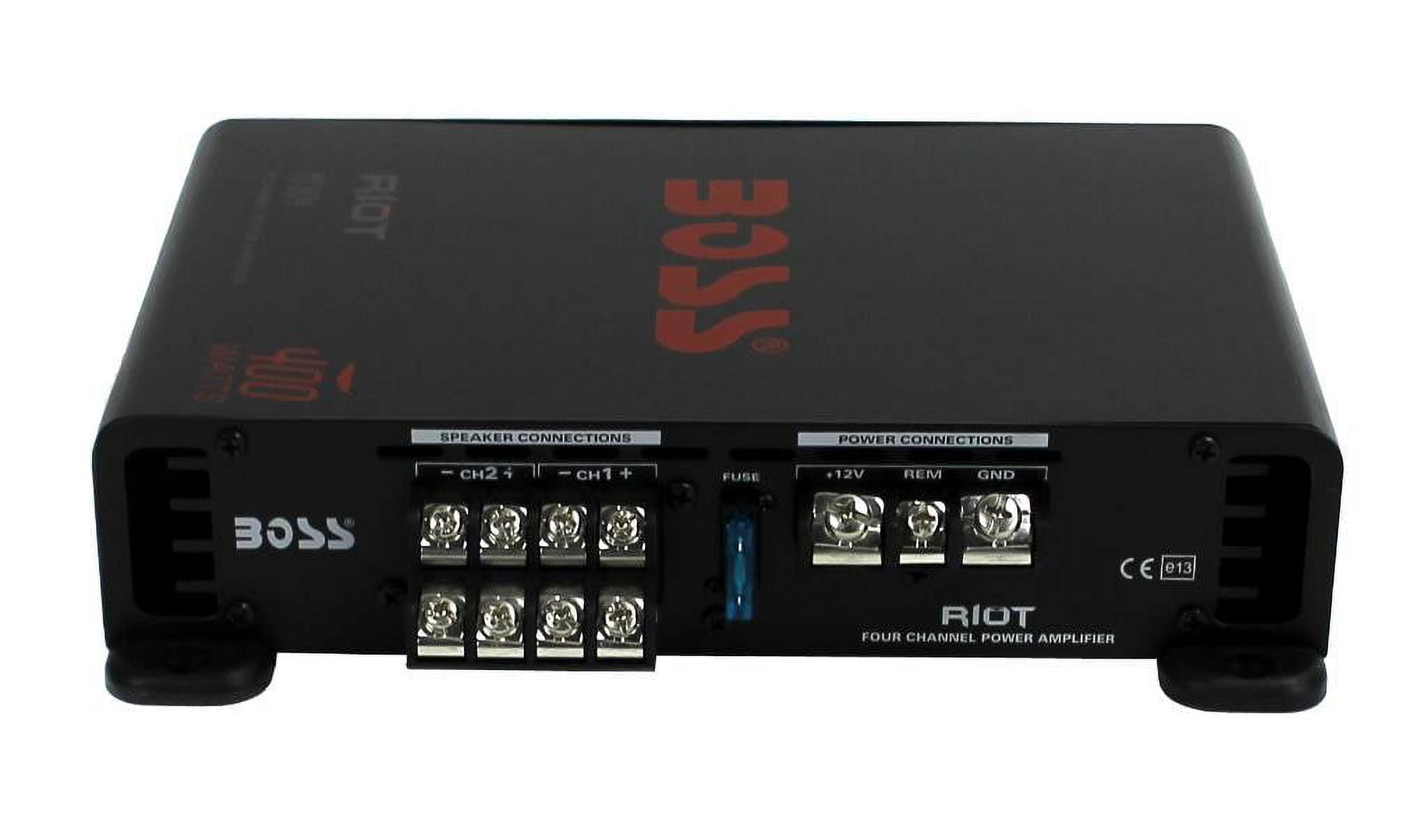 BOSS Audio R1004 Riot 400W 4 Channel Car Amplifier, Mosfet Power