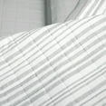 thumbnail image 3 of Lush Decor Farmhouse Box Stitch and Stripe Unisex Oversized Reversible Cotton Quilt Gray 3Pc Set King, 3 of 6