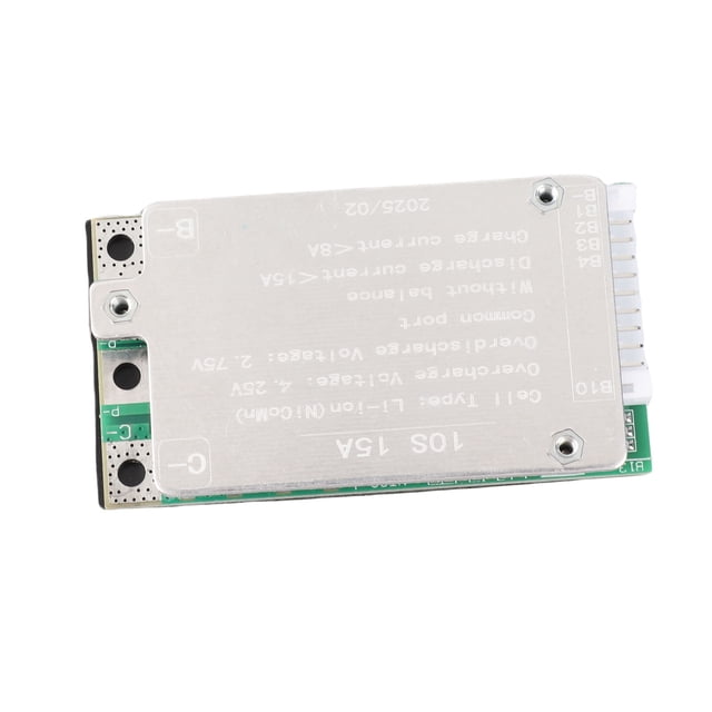 Placa De Protección De Energía De Batería, Módulo De Placas PCB BMS 10S BMS De Protección Contra Sobredescarga Estable De 15A 36V Para Celda De Litio