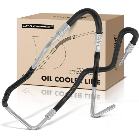 A-Premium Automatic Transmission Oil Cooler Line Hose Assembly Compatible with Ford Edge 2007-2009 & Lincoln MKX 2007-2009, 3.5L