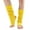 Yellow, variant on ManxiVoo Ribbed Knit Leg Warmers Stretchable Foot Covers for Dance Fitness Yoga and Retro Fashion Army Green