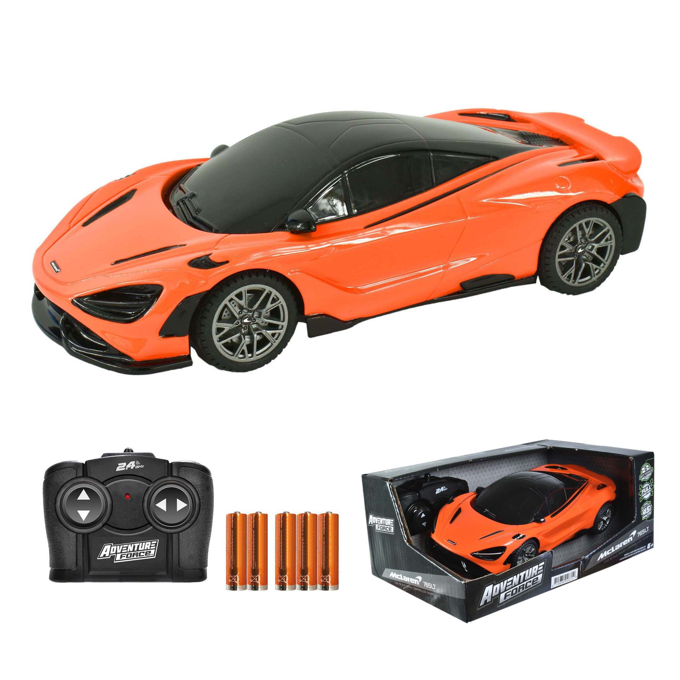 Adventure Force (1:64) RC NASCAR Nano Racer Yellow Stock Car, WR5