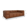 thumbnail image 3 of Canapé Modulaire Entièrement Configurable en Cuir Brun Tuscono, 3 of 4