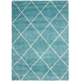 thumbnail image 2 of Nourison Brisbane 3'2" x 5' Aqua Trellis Indoor Rug, 2 of 5
