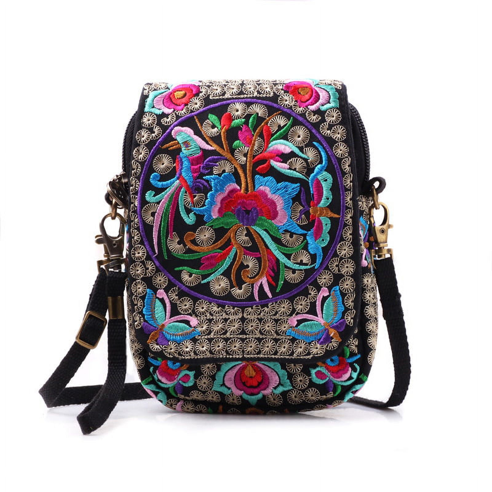 Embroidered Backpack Purse for Women Purses Vintage Hippie Backpack Bag Canvas Shoulder Bag for Women Girls 10011 Walmart