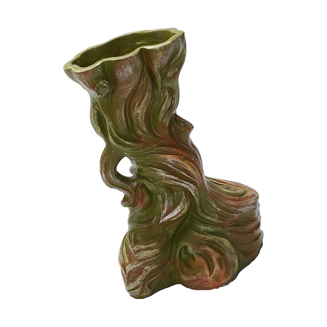 Jarrón de Tocón de Árbol Baoblaze Decorativa 12 cm x 10 cm x 18 cm