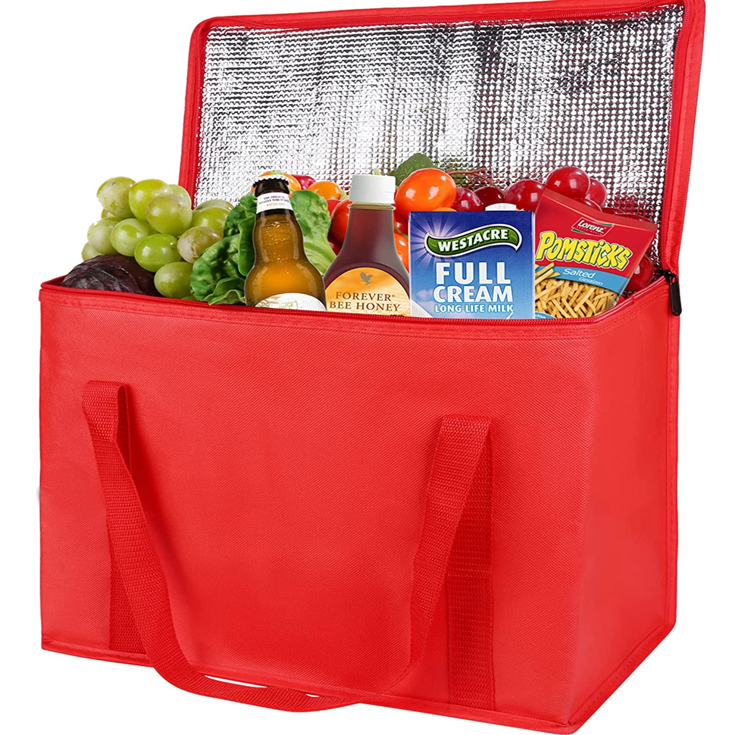 Insulated Food Delivery Bag,Insulated Reusable Grocery Cooler/Hot Bags