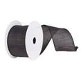 thumbnail image 1 of Vickerman Q146252 Black Mesh Silver Ribbon, 2.5 in. x 10 yard, 1 of 1