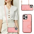 thumbnail image 3 of SaniMore for iPhone 13 Pro Max Case, Magnetic Wallet Case with Shoulder & Wrist Strap for Women/Girls, PU Leather Card Holder Flip Kickstand Cover for iPhone 13 Pro Max 5G, Rosegold, 3 of 8