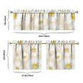 thumbnail image 6 of Farmhouse Vintage Curtains 24 Inch - 3 Panel Boho Wildflower Set with Rustic Floral Print, Rod Pocket, 6 of 6