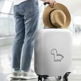 thumbnail image 2 of Stretch Luggage Cover L(25-28in)– Elastic Travel Suitcase Protector with Handle Openings & Bottom Closure, Washable Polyester Spandex Cover for 18"-32" Suitcases, S/M/L/XL Size, 2 of 6