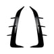 thumbnail image 1 of 1 Pair Rear Bumper Spoiler Cover Side Canard for X6 G06 2019-2023 Bright Black Banmo, 1 of 5