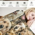 thumbnail image 3 of Qinduosi Cocker Spaniel Dog Blanket for Kids Adults, Animal Print Plush Blanket, Double Sided Fabric Lamb Wool Flannel Sherpa Throw Blanket (Throw, Inches), 3 of 6