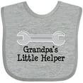 thumbnail image 3 of Inktastic Grandpa's Little Helper Boys or Girls Baby Bib, 3 of 4