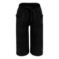 thumbnail image 5 of SNKSDGM Women's Plus Panties for Women Cotton Plus Size Womens Dress Pants High Waisted Straight Leg Women Fashion Straight Leg Casual Pants High Waist Sports Loose Pants, 5 of 6