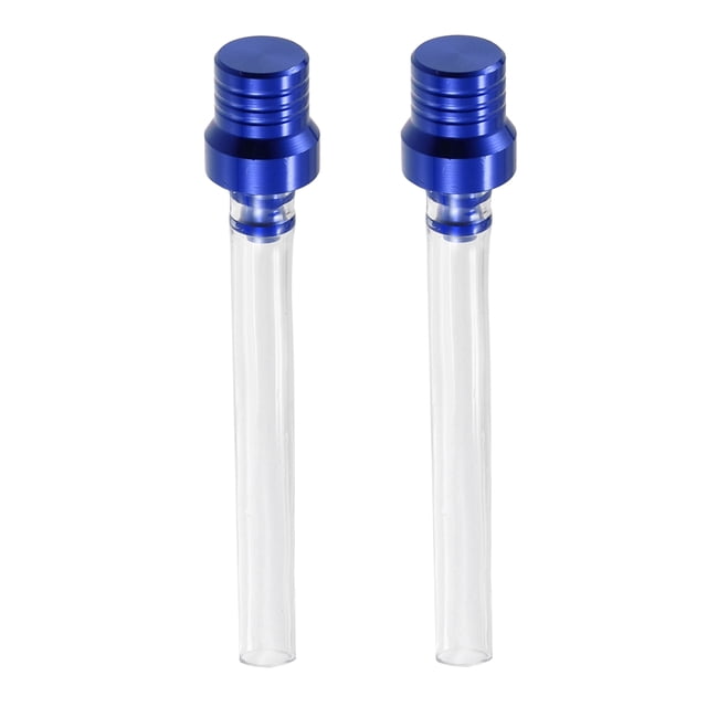 2uds Universal Gas Combustible Tanque Tapas Ventilación Manguera para Tierra Moto Azul