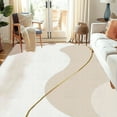 thumbnail image 5 of 3'x5' big carpet for bedroom long carpet arrel speckled wool-blend area rug corner rug grippers for area rugs geometric area rug, 5 of 10