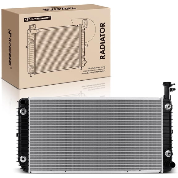 A-Premium Engine Coolant Radiator Assembly with Oil Cooler Compatible with Chevrolet Express 2500 3500 2021-2023, Express 4500 2021-2022 & GMC Savana 2500 3500 2021-2023, 4500, 6.6L, Replace# 2617534