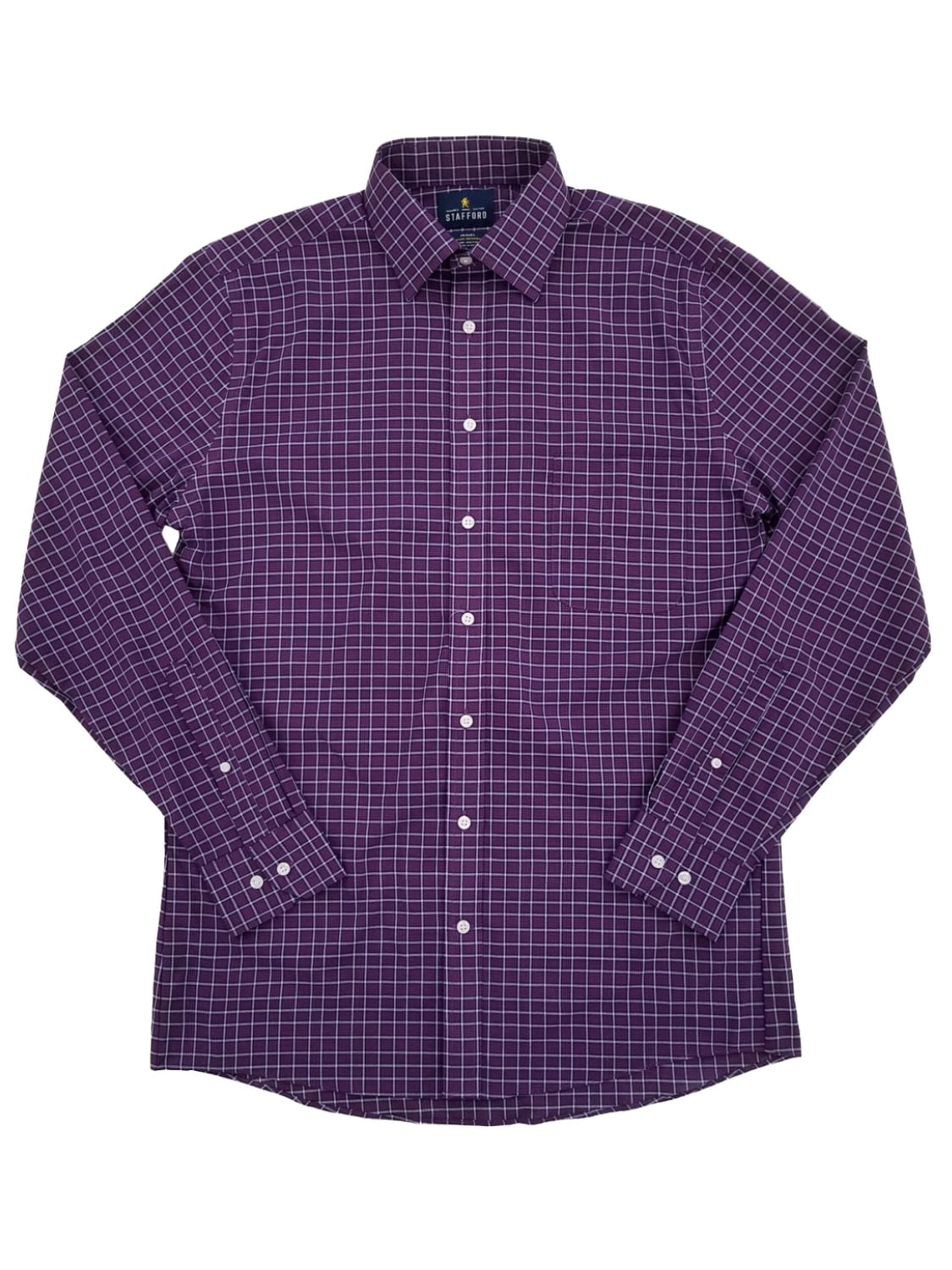 Mens Plum Glen Grid Travel Stretch 