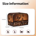 thumbnail image 5 of Balery Coffee Beans Pattern Oven Cover Kitchen Bread Machine Protector, 2 Slice Toaster Cover for Home, Anti Dust Fingerprint Coaster Cover, 5 of 7