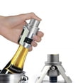 thumbnail image 3 of Tapón para champán, tapón al vacío, acero inoxidable, chapado en oro, tapón para preservación de vino tinto, 3 of 5