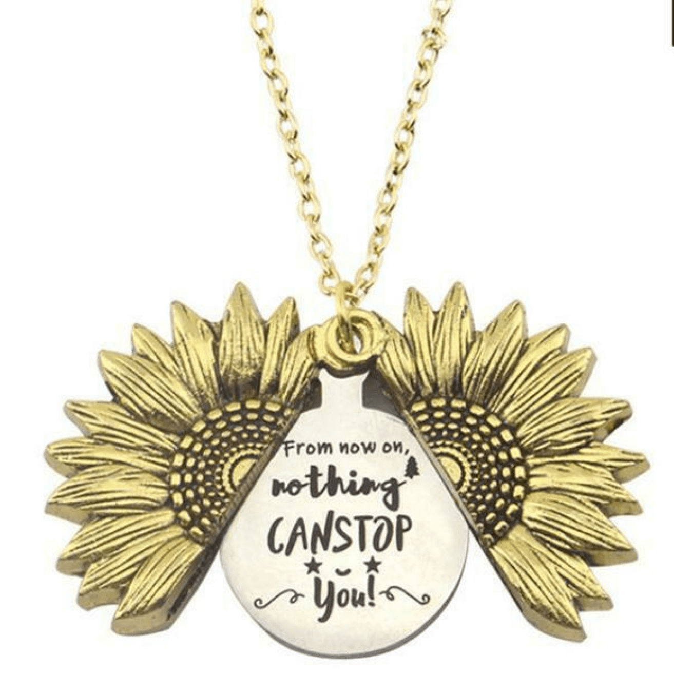 sunflower open locket