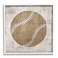 thumbnail image 4 of Stupell Industries Weathered Baseball Silhouette Shape Rustic Sports Sign Graphic Art White Framed Art Print Wall Art, Design by Natalie Carpentieri, 4 of 5