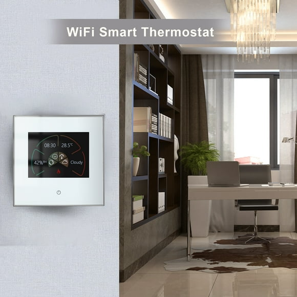 WiFi Smart Thermostat Temperature Controller, WiFi Thermostat with Multi Language APP Control, Smart Programmable Thermostat for Boiler Systems