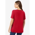thumbnail image 2 of Woman Within Plus Size Perfect Short-Sleeve Crewneck Tee (Petite Available), 2 of 6