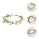thumbnail image 5 of KAKOWELY 1 diadema de corona nupcial para novia, accesorio para el cabello para bodas en la playa (blanco, verde), 5 of 5