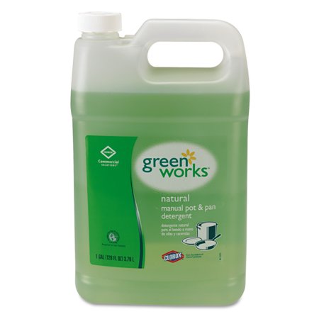 Green Works Manual Pot & Pan Dish Liquid, Original, 1gal Bottle