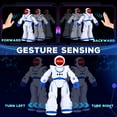 Intelligent RC Robot for Kids, Gesture Sensing Remote Control Robot Toys Singing Walking Talking