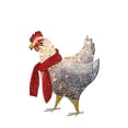 thumbnail image 2 of Encienda el ornamento de la decoración de la Navidad del LED de la estatua del animal d para el jardín de la yarda S perfecl Pollo iluminado, 2 of 8