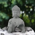 thumbnail image 3 of Estatua Figurita Coleccionable Adorno Artesanal Escultura de Estilo Chino para Tienda Decoración de Meditación para Sala de Yoga Soledad Estatua de Buda al aire libre, 3 of 10