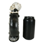 Skeleton Bones Skull With Red Heart Decorative Potion Bottle