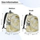 thumbnail image 2 of Balery White Rose Mochila Clásica Impresa Básica para Viaje, Mochila Escolar Resistente al Agua, Mochila de Lona con Correas Ajustables-Small, 2 of 5
