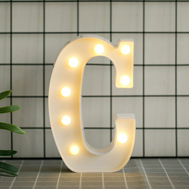 Led Marquee Letter Lights Sign Light Up Alphabet For Home Party Wedding Decoration C Com - Diy Light Up Letter Sign