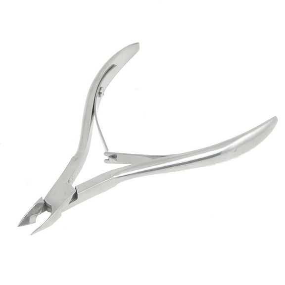 Uxcell Cuticle Nipper Cutter Nail Art Clipper Manicure Tool Silver Tone