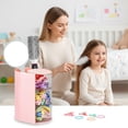 thumbnail image 3 of Soda Candy Hair Accessories Organizer with Hair Brush Holder 180° Rotating Makeup Brush Storage for Necklaces, Earring, Bracelet, Ring, Makeup Brushes, Hair Clip and Hair Accessories, 3 of 8