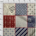 thumbnail image 3 of oneOone Georgette Viscose Maroon Fabric Nautical Diy Clothing Quilting Fabric Print Fabric By Yard 42 Inch Wide, 3 of 6
